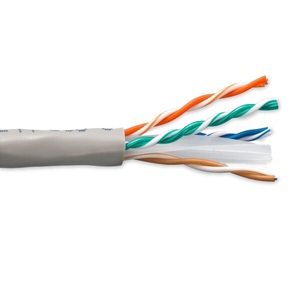 Enet Solutions, Inc. Cat6 Solid Copper Cable 1000Ft Grey C6-SOGY-1K-ENC